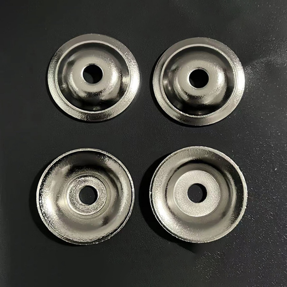 Furniture Hardware With Backplate - 10 Pack Silver Cabinet Knob Backplates
