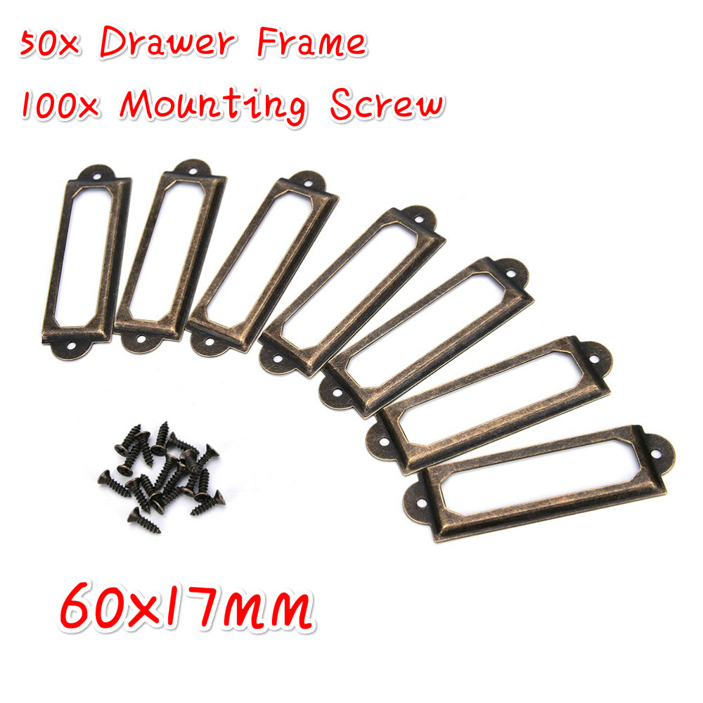 Furniture Hardware Names - Bộ 50 Đồng Thau Giả Cổ