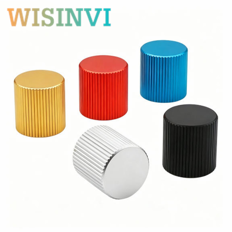 Cabinet Knob Round - 2pcs 15×15mm Aluminum Alloy Knob Cap