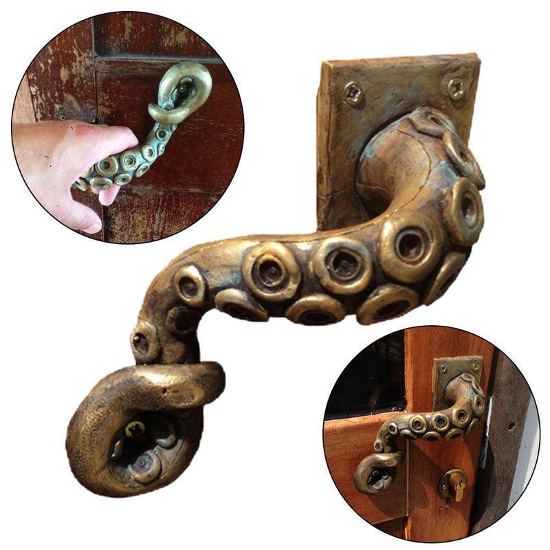 Furniture Hardware Products - Vintage Octopus Door Knob Outdoor Hook