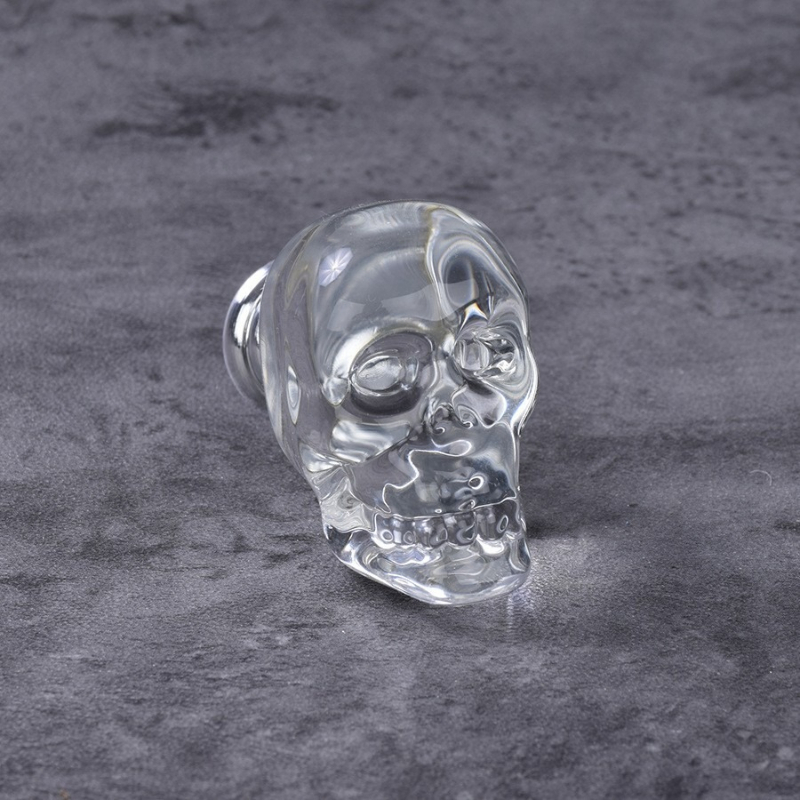 Furniture Hardware Trends - Skull Crystal Glass Knobs Cupboard Drawer