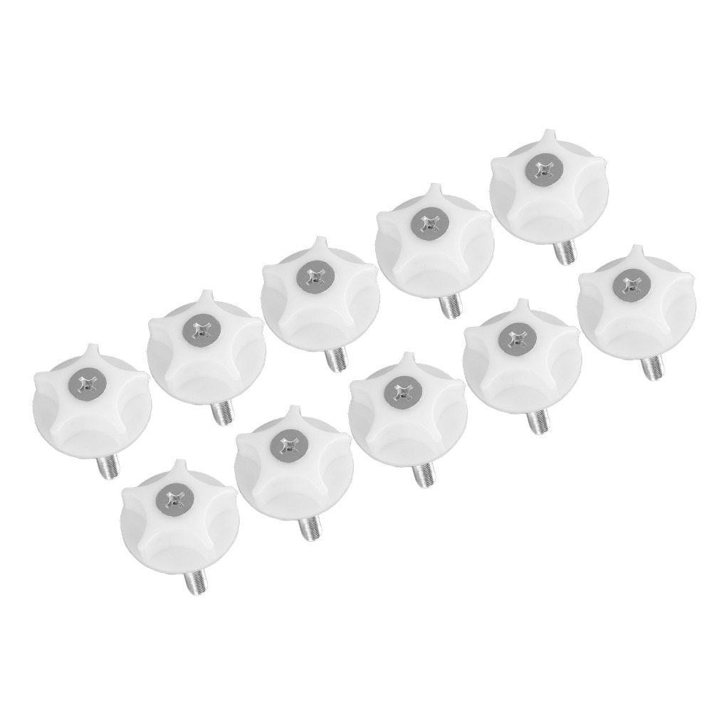 Furniture Leveling Hardware - 10Pcs White Screw Adjustable Furniture Leveling