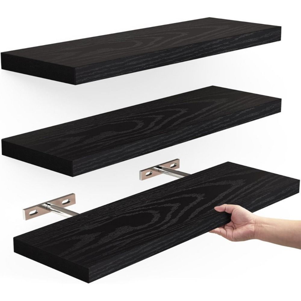 Wooden Hanging Storage Rack Du - đánh giá và giá Shelf Bracket Pair