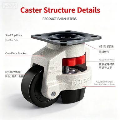 Heavy Duty Leveling Caster 40F - đánh giá và giá Furniture Leveling Hardware