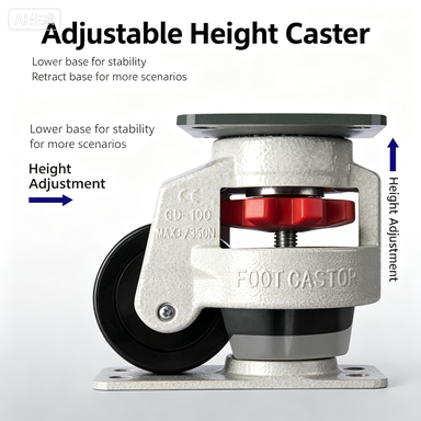 Heavy Duty Leveling Caster 40F - đánh giá và giá Furniture Leveling Hardware