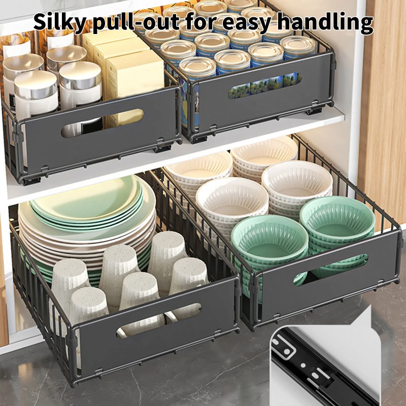1pcs Kitchen Storage Rack with - đánh giá và giá Drawer Slide Pair
