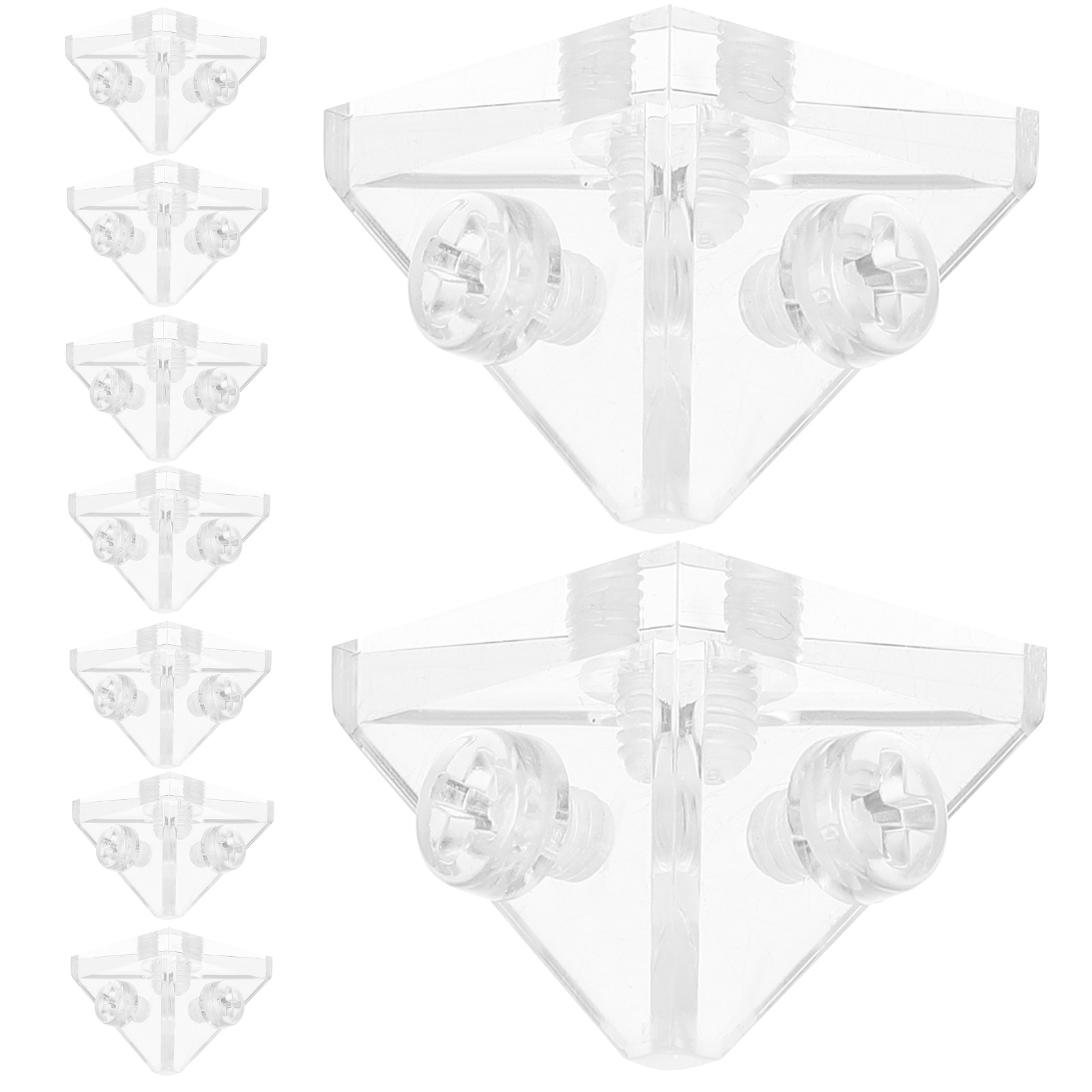 10Pcs Transparent Acrylic Angl - đánh giá và giá Shelf Bracket Pair