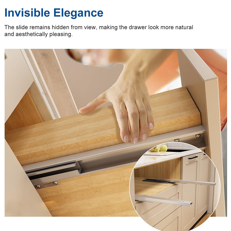 Push To Open 1 Pair Undermount - đánh giá và giá Drawer Slide Pair