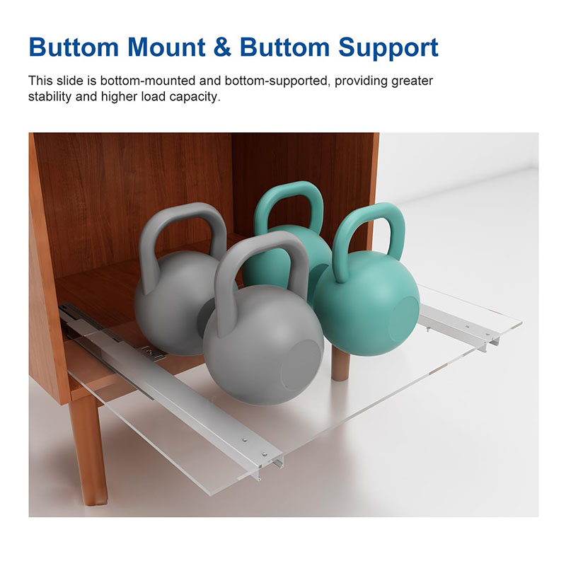 Push To Open 1 Pair Undermount - đánh giá và giá Drawer Slide Pair