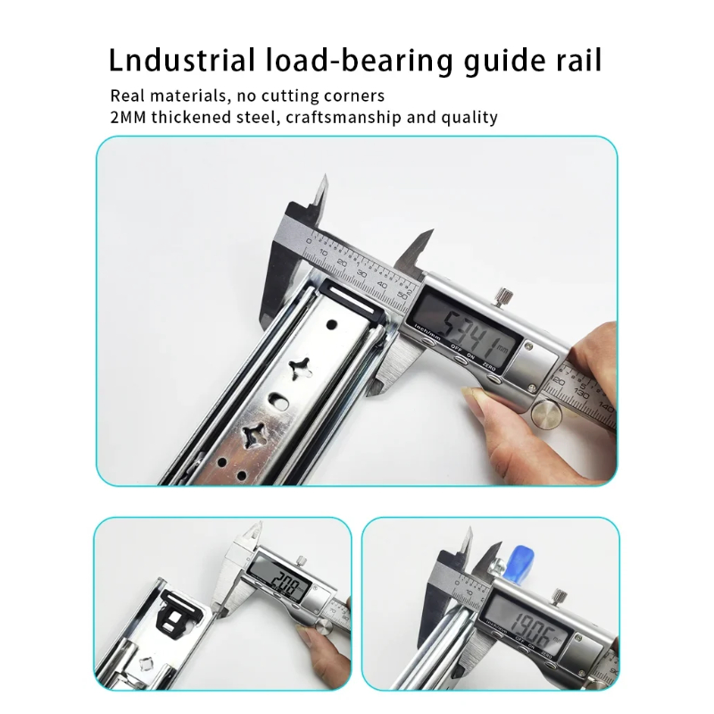 1 Pair 53mm Heavy Duty Drawer  - đánh giá và giá Drawer Slide Pair