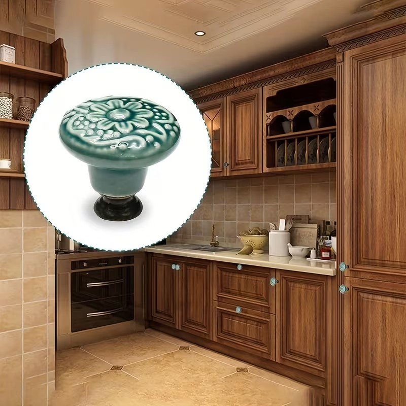 12pcs Ceramic Cabinet Knobs, F - đánh giá và giá Furniture Hardware Products
