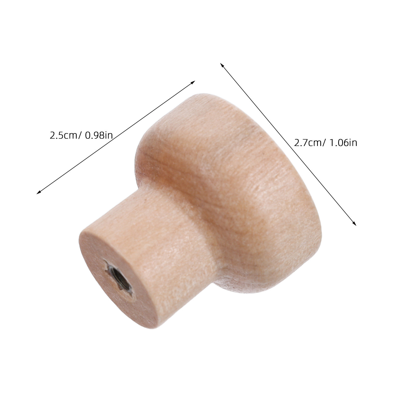 30Pcs Solid Beech Wood Small R - đánh giá và giá Cabinet Knob Round