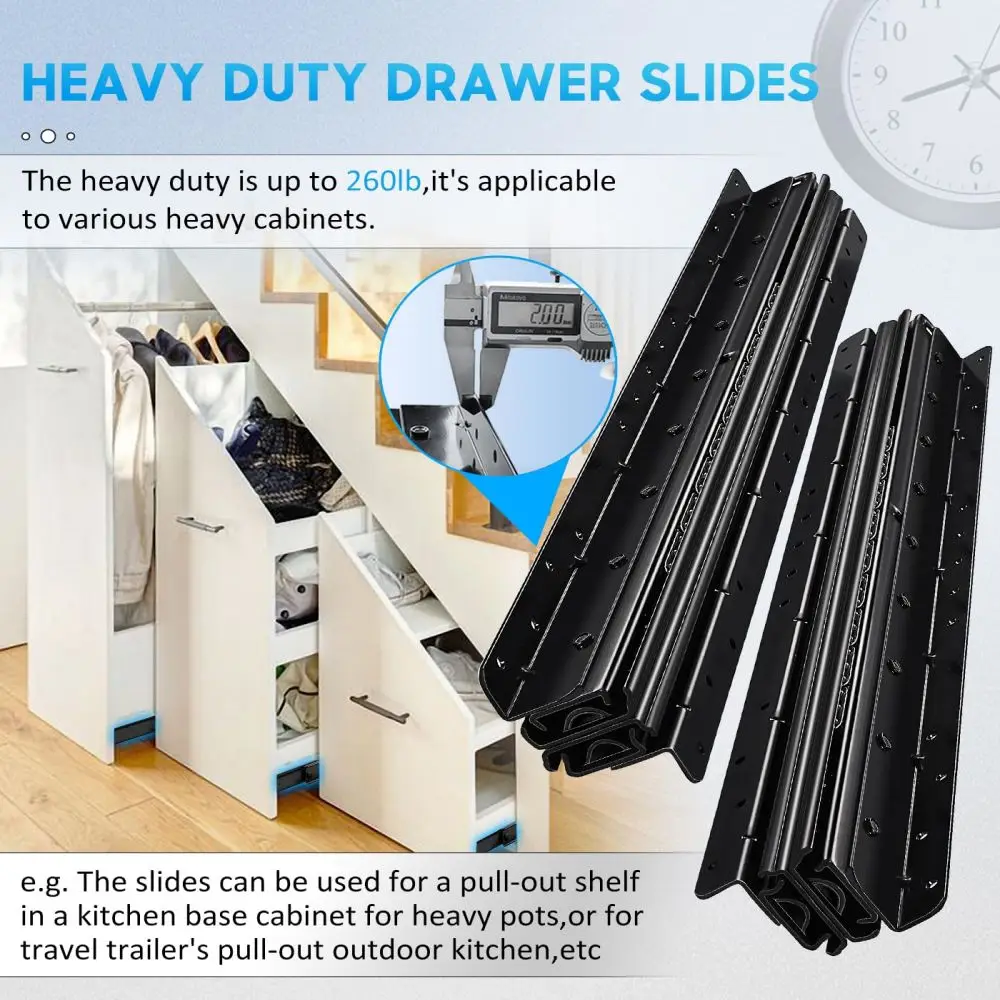Undermount Heavy Duty Drawer S - đánh giá và giá Drawer Slide Pair