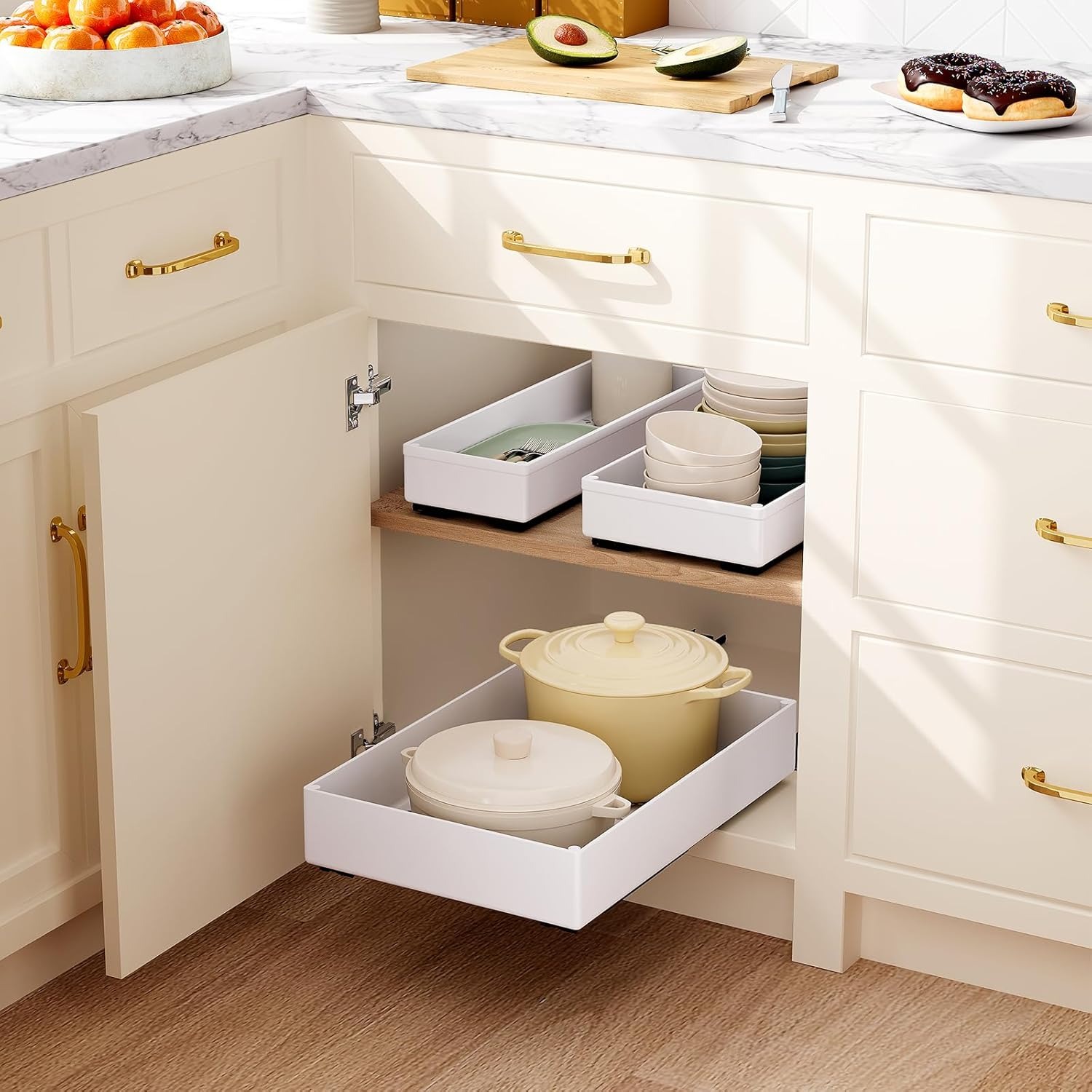 1-2pcs Kitchen Organizer Pull  - đánh giá và giá Drawer Slide Pair