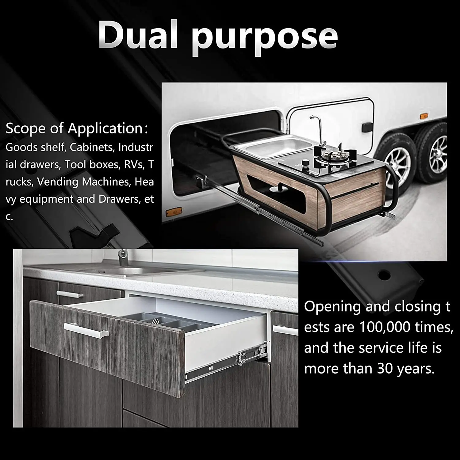 170 Lbs 1 Pair With Lock Heavy - đánh giá và giá Drawer Slide Pair